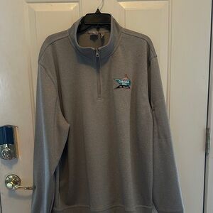 Men's Charcoal Zip-Up Sweater